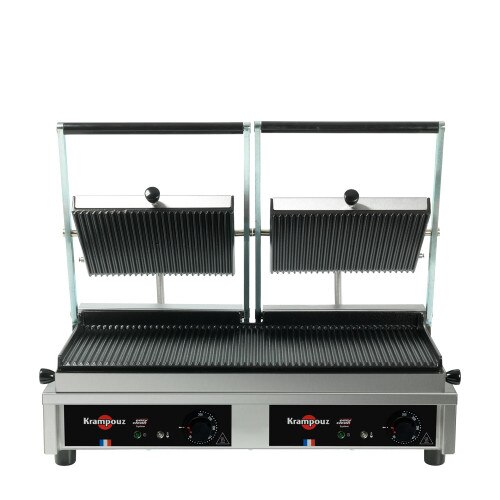 Krampouz - Contact Grill - Large - Ribbed Top - Ribbed Bottom